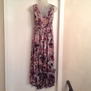 Simply Vera Vera Wang Hi Lo Maxi Floral Sleeveless Dress XS
